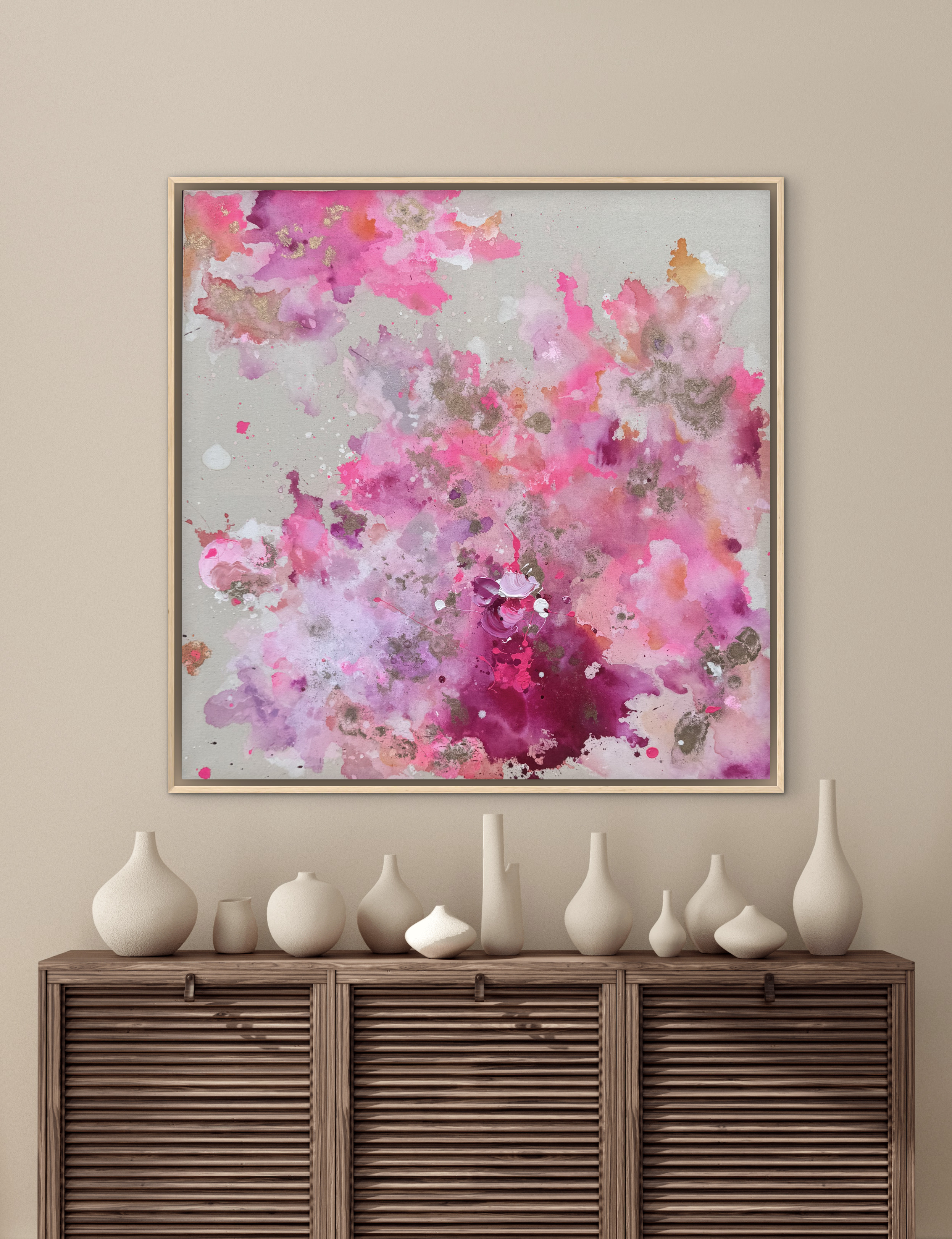 Pure Serie, 2025, Acryl und Gold auf roher Baumwollleinwand, Ansicht 14